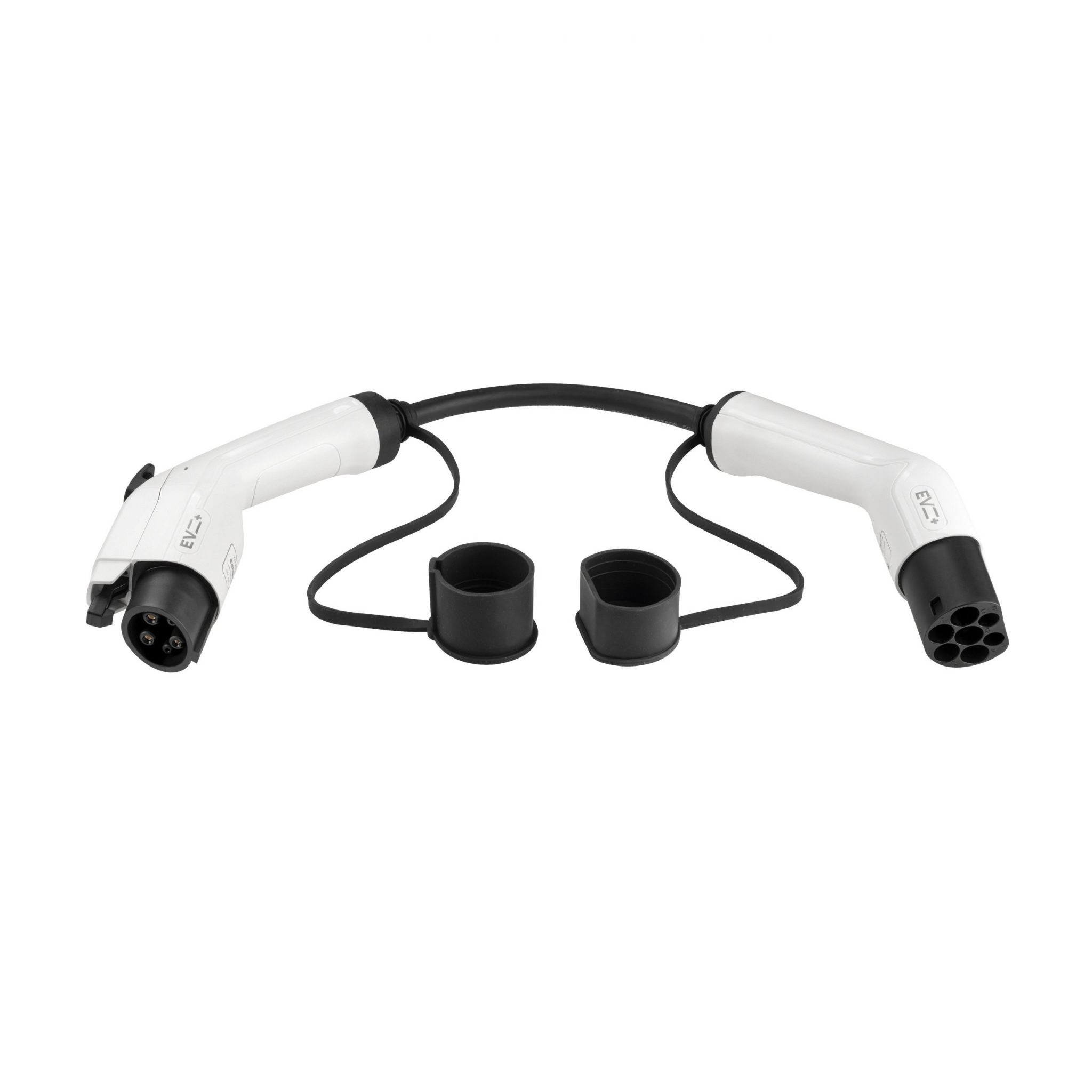 Elektromobilio įkrovimo kabelio adapteris EV+ Type 1 - Type 2, 1 fazės, 32A, 0,2m Elektromobilio įkrovimo kabelio adapteris EV+ Type 1 - Type 2, 1 fazės, 32A, 0,2m