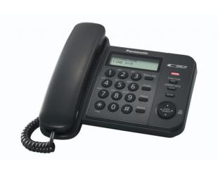 Telefonas PANASONIC KX-TS560FXB, juodas