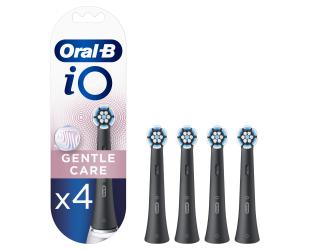 Dantų šepetėlio antgaliai ORAL-B iO SB-4 Gentle Care Black 4ct