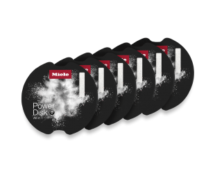 Miltelių granulės indaplovėms MIELE 12176830 PowerDisk (400g x 6vnt rinkinys)