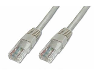 LAN kabelis Digitus Patch cord 1 m, Grey, Cat5e, U/UTP (UTP)