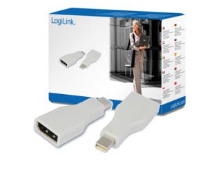 Kabelis Logilink Adapter Mini DisplayPort to DisplayPort, Display Port FM, Mini DisplayPort M