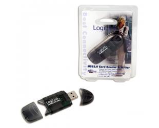 Kortelių skaitytuvas Logilink Cardreader USB 2.0 Stick external for MMC, RS-MMC, SD and SD HC