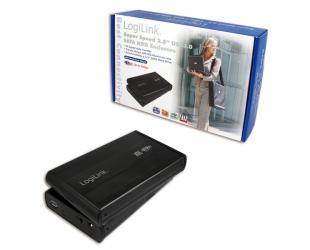 3.5" disko dėžutė Logilink Storage enclosure Enclosure 3,5 Inch S-SATA HDD USB 3.0 Alu Hard drive 3.5" SATA 3Gb/s USB 3.0