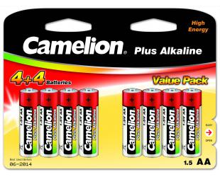 Baterijos Camelion AA/LR6, Plus Alkaline, 8 vnt