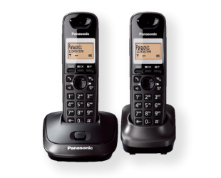 Telefonas Panasonic KX-TG2512FXT Black, Caller ID, Wireless connection, Phonebook capacity 50 entries, Conference call, Built-in display, Speakerphone