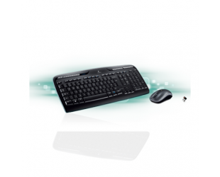 Klaviatūra+pelė Logitech MK330 Wireless Mouse+keyboard, Wireless, Keyboard layout US, Black, Mouse included, Numeric keypad