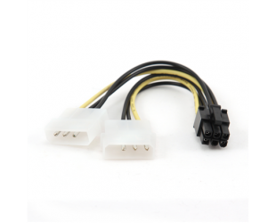 Maitinimo adapteris Cablexpert CC-PSU-6 6 pin PCI Express į 3 PIN vidinis maitinimas