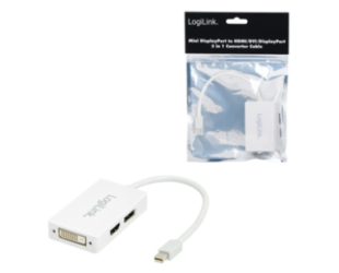 Adapteris Logilink CV0045 Mini DisplayPort, DVI/DisplayPort/HDMI