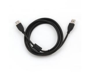 Kabelis Cablexpert USB 2.0 A M/FM 1.8 m, Black, USB extension cable