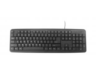 Klaviatūra Gembird KB-U-103-RU Standard, Wired, Keyboard layout EN/RU, 1.4 m, Black, 424 g