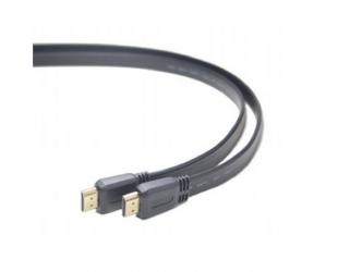Kabelis Cablexpert 3 m m, Black, HDMI male-male flat cable