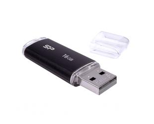 USB raktas Silicon Power Ultima U02 16GB USB 2.0 Black