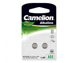 Baterijos Camelion AG5/LR48/LR754/393, Alkaline Buttoncell, 2 vnt