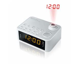 Radijo imtuvas Muse Clock radio M-178PW White, 0.9 inch amber LED, with dimmer