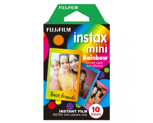 Momentinis fotopopierius Fujifilm Instax Mini Rainbow, 10 vnt, 86x54 mm