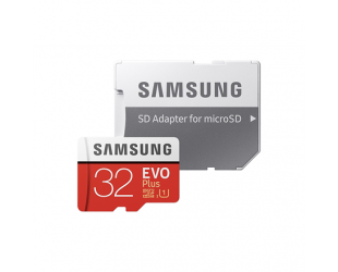 Atminties kortelė Samsung EVO PLUS UHS-I 32GB Micro SDHC CL10 su SD adapteriu