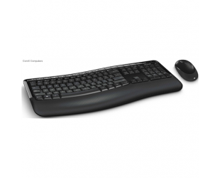 Klaviatūra+pelė Microsoft Comfort Keyboard 5050 PP4-00019 Keyboard and mouse, Wireless, Keyboard layout EN, USB, Black, No, Wireless connection Yes, Mouse included, English, Numeric keypad, 829 g