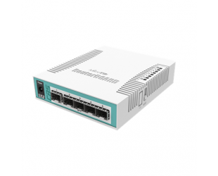 Komutatorius MikroTik Cloud Router Switch CRS106-1C-5S Combo SFP ports quantity 1, Ethernet LAN (RJ-45) ports 1, Desktop, Web Management, 5