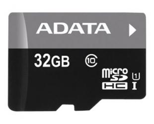 Atminties kortelė ADATA Premier UHS-I 32 GB, microSDHC, Flash memory class 10, Adapter
