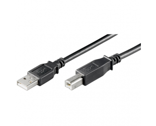 USB kabelis Goobay 68901 USB 2.0 Hi-Speed cable USB 2.0 male (type A), USB 2.0 male (type B), 3 m, Black