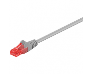 Kabelis Goobay CAT 6 patch cable, U/UTP RJ45 male (8P8C), RJ45 male (8P8C), 5 m, Grey