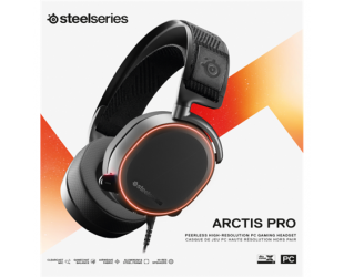 Ausinės SteelSeries Black, Gaming headset, Arctis Pro, Built-in microphone, USB / 3.5mm