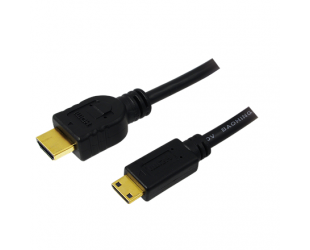 Kabelis Logilink HDMI to Mini HDMI High Speed CH0021 HDMI Cable, Black, 1 m