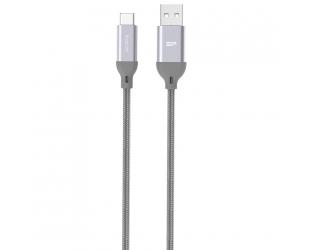 Kabelis Silicon Power USB A to USB-C cable LK30AC Gray