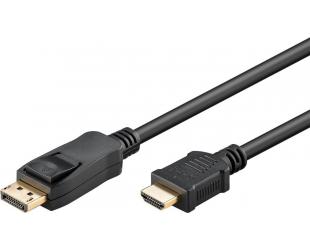 Kabelis Goobay 51956 Goobay 51956 DisplayPort/HDMI™ adapter cable 1.2, gold-plated, 1 m