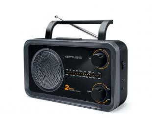 Radijo imtuvas Muse 2-bands M-06DS Grey, AUX in