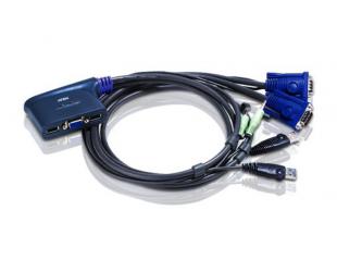 Komutatorius Aten 2-Port USB VGA/Audio Cable KVM Switch (0.9m)