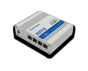 Maršrutizatorius Teltonika Industrial Router RUTX10 802.11ac, 867 Mbit/s, 10/100/1000 Mbit/s, Ethernet LAN (RJ-45) ports 4, 1, Bluetooth LE
