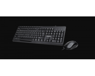 Klaviatūra+pelė Gigabyte Multimedia Keyboard & Mouse set KM6300 Keyboard and mouse, Wired, Keyboard layout EN, Mouse included, USB, Black
