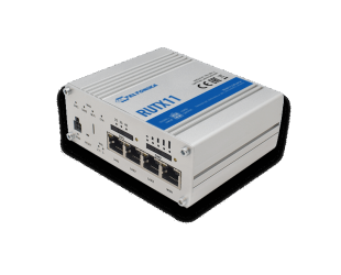 Maršrutizatorius Teltonika Industrial Router 4G LTE Cat6 DualSIM RUTX11 867 Mbit/s, Ethernet LAN (RJ-45) ports 4, 4G, 1, Bluetooth, Antennas: 1x Blue