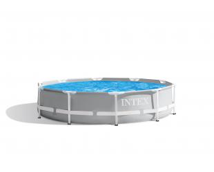 Baseinas Intex Prism Frame Premium Pool with Filter Pump Grey, Age 6+, 305x76 cm