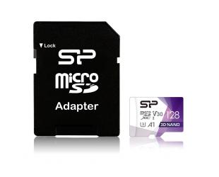 Atminties kortelė Silicon Power Superior Pro 128GB Micro SDXC CL10 su SD adapteriu