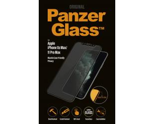 Ekrano apsauga PanzerGlass P2666 Apple, iPhone Xs Max/11 Pro Max, grūdintas stiklas, Juoda, netrukdantis dėklui su privatumo filtru