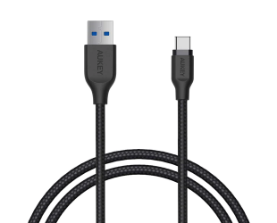 Kabelis Aukey USB Cable 1.Type A to tyoe C L=1.2M, Black