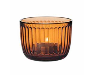 Žvakidė IITTALA Raami Tea Light Holder, 9cm Glass, Sevilla Orange