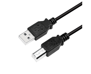 Kabelis Logilink USB cable USB 2.0 A to B 2x male CU0009B 5 m, USB-A male, USB-B male