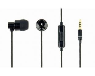 Ausinės Gembird Metal earphones with microphone "Paris" 3.5 mm, Black,