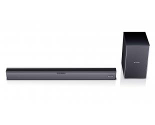 Garso sistema Sharp HT-SBW182, 2.1 Slim, AUX in, Bluetooth, HDMI, Optical, Bluetooth, 160 W, belaidis ryšys, juoda