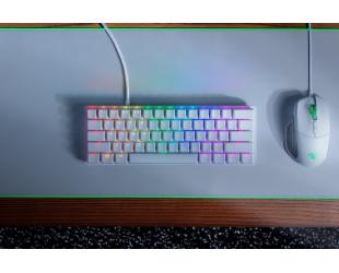 Žaidimų klaviatūra Razer Huntsman Mini, Gaming keyboard, RGB LED light, US, Mercury White, Wired