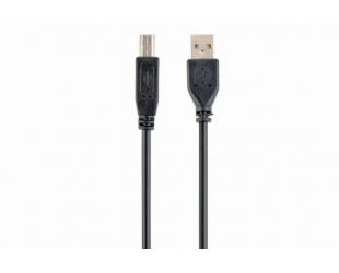 Dėklas Gembird Cable USB2 AM-BM 1 m, Black, USB B, USB A