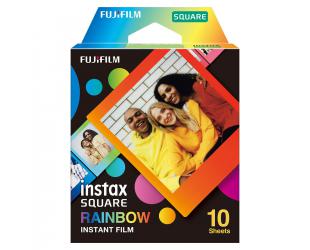Momentinių nuotraukų fotopopierius Fujifilm Instax Square Rainbow (10) Instant Film Quantity 10, 72 x 86 mm, 2.4 x 2.4" Image Area; 3.4 x 2.8" Print S