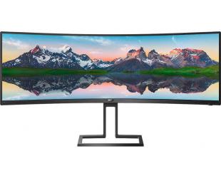 Monitorius Philips Curved LCD Display 498P9/00 48.8", Dual QHD, 5120x1440 pixels, VA, 32:9, Black, 5 ms, 450 cd/m², Headphone out, 70 Hz, W-LED syste
