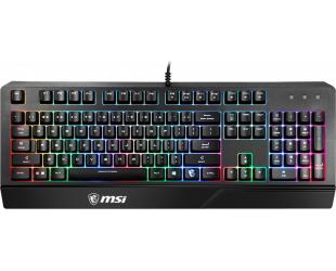 Žaidimų klaviatūra MSI VIGOR GK20 Gaming keyboard, RGB LED light, US, Wired, Black