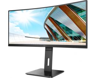 Monitorius AOC Curved Monitor CU34P2A 34", VA, 3440 × 1440, 21:9, 1 ms, 300 cd/m², Black, Headphone out (3.5mm)