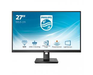 Monitorius Philips LCD Monitor with USB-C 276B1/00 27", QHD, 2560x1440 pixels, IPS, 16:9, Black, 4 ms, 300 cd/m², W-LED system, 75 Hz, HDMI ports qua